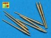 Aber 1:700L-14 Set of 8 pcs 380 mm barrels for ships: Bismarck, Tirpitz 1/700